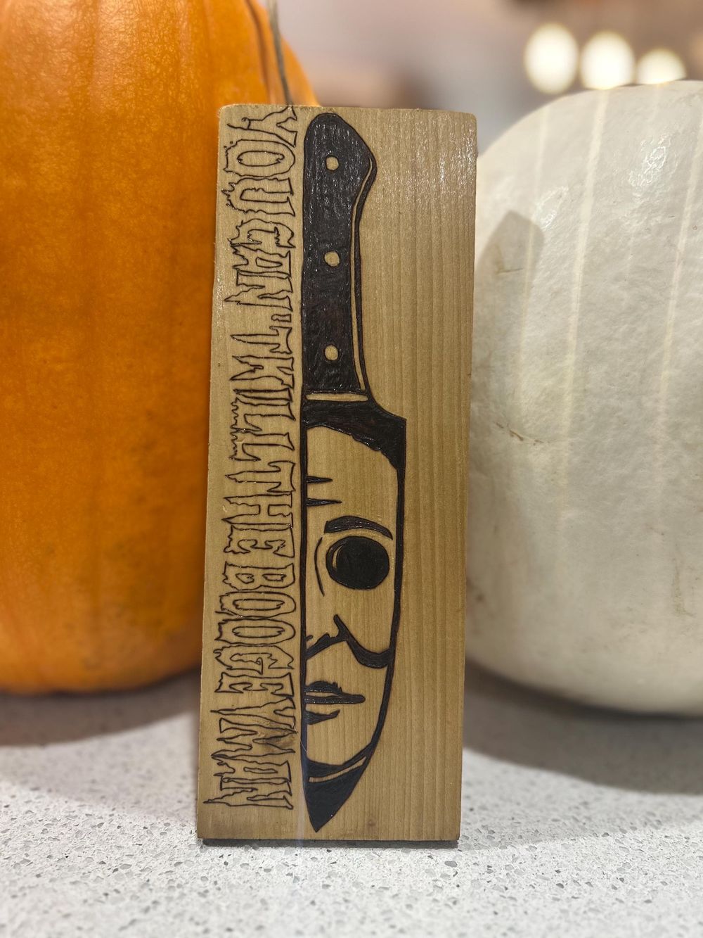 Horror Movie Icon Wood Burn Art: Michael Myers